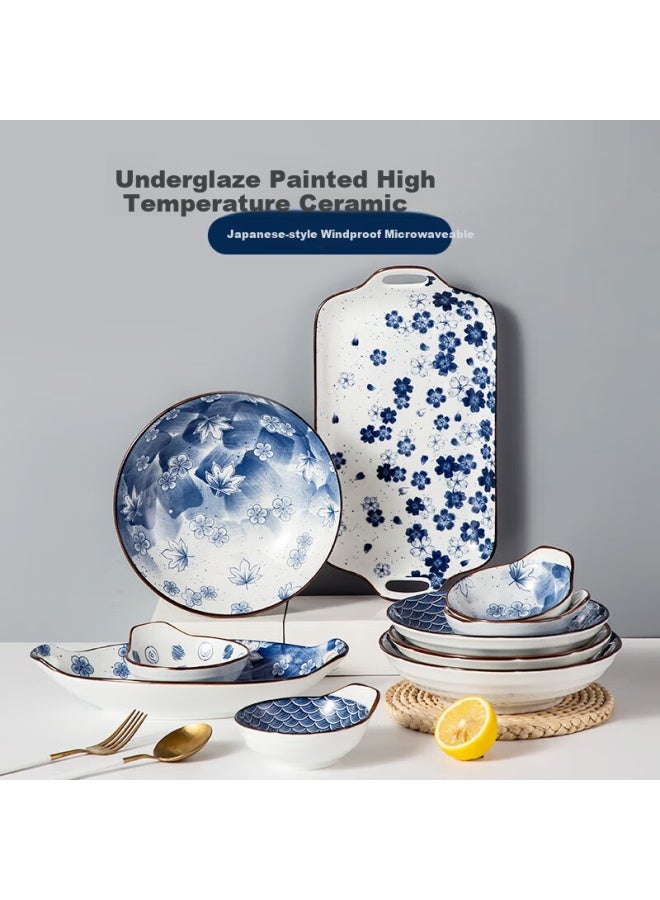 MAX COOK Maxcook Ceramic Dinner Plates 8-inch 2-pack Style Deep Dish Plates Western-style Dumpling Plates Mctc1758 - Image 1