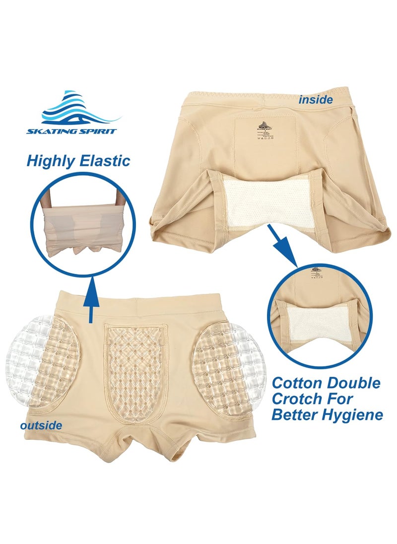 Skating Spirit SkatingSpirit Slim Padded Figure Skating Shorts, Hip Tailbone Gel Pad Protective Underwear (X-Large)  - Image 5