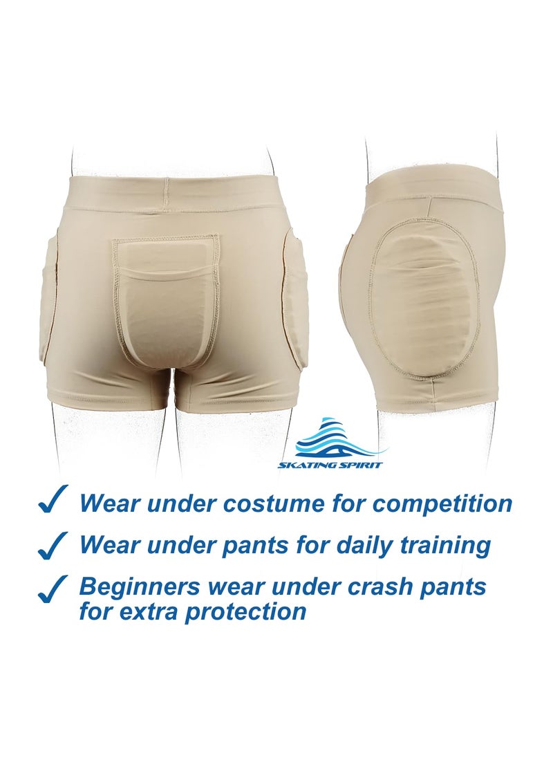 Skating Spirit SkatingSpirit Slim Padded Figure Skating Shorts, Hip Tailbone Gel Pad Protective Underwear (X-Large)  - Image 4