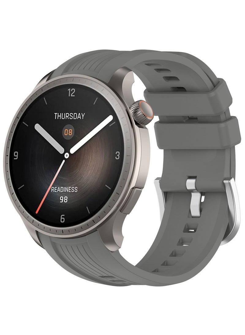 متوافق مع amazfit ميزان سوار ، للرجال والنساء ، 22 ملم الافراج السريع سيليكون مشبك ، amazfit ميزان a2286 الفولاذ المقاوم للصدأ استبدال سوار - Image 3