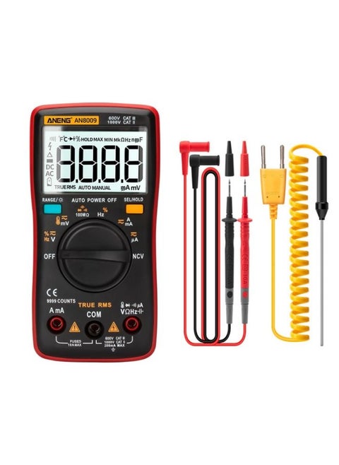 ANENG AN8009 NVC Digital Display Multimeter, Specification: Standard(Red)