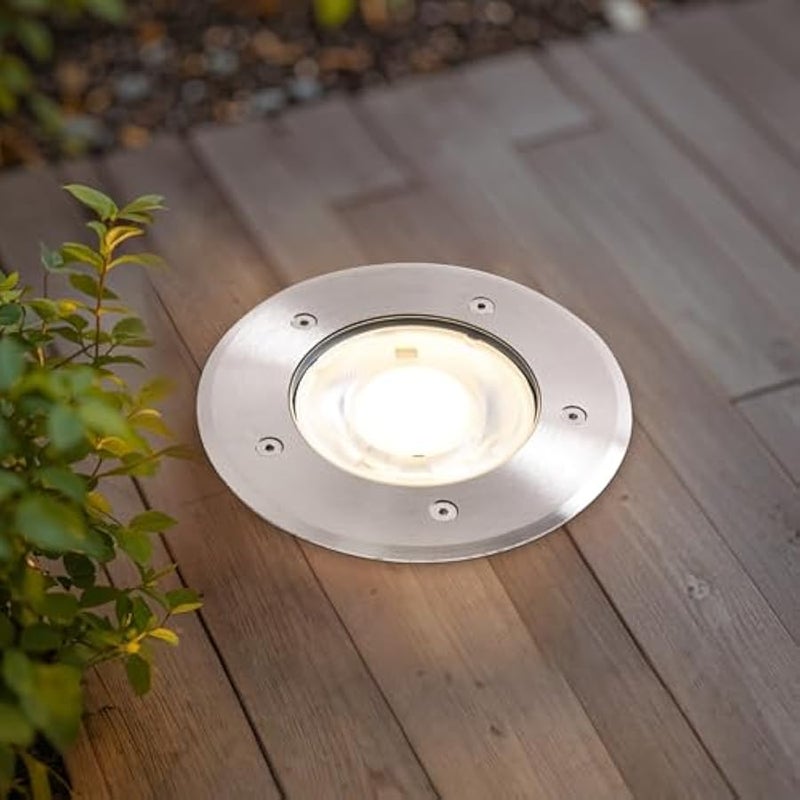V.nice 3W LED In-Ground Landscape Lights Waterproof Outdoor Garden Well Lights, 220 Voltage Wired Uplights for Deck, Patio, Yard, Pathway(3W) - Image 1