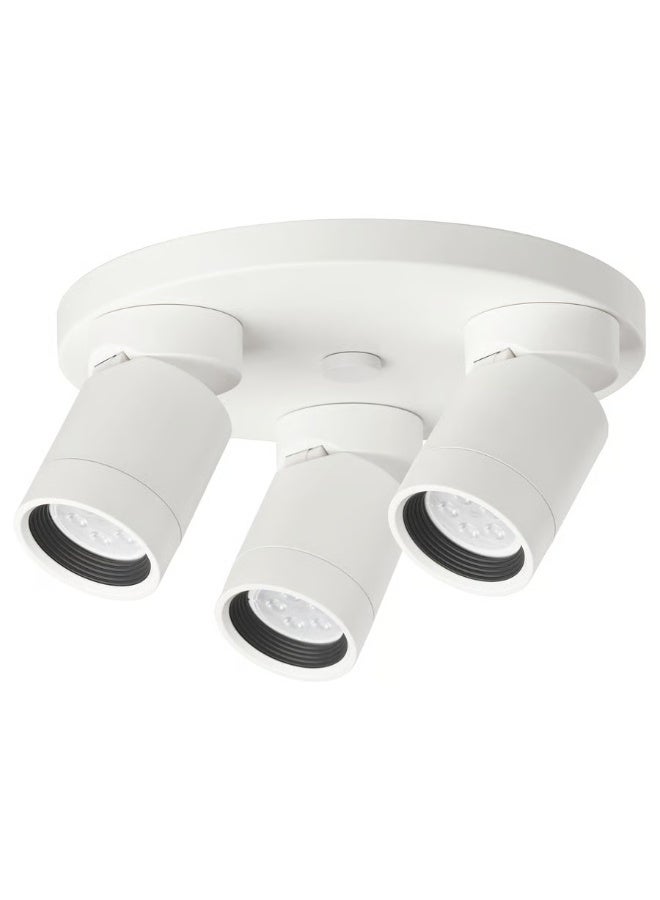 Ceiling Spotlight With 3 Spots White - Image 1