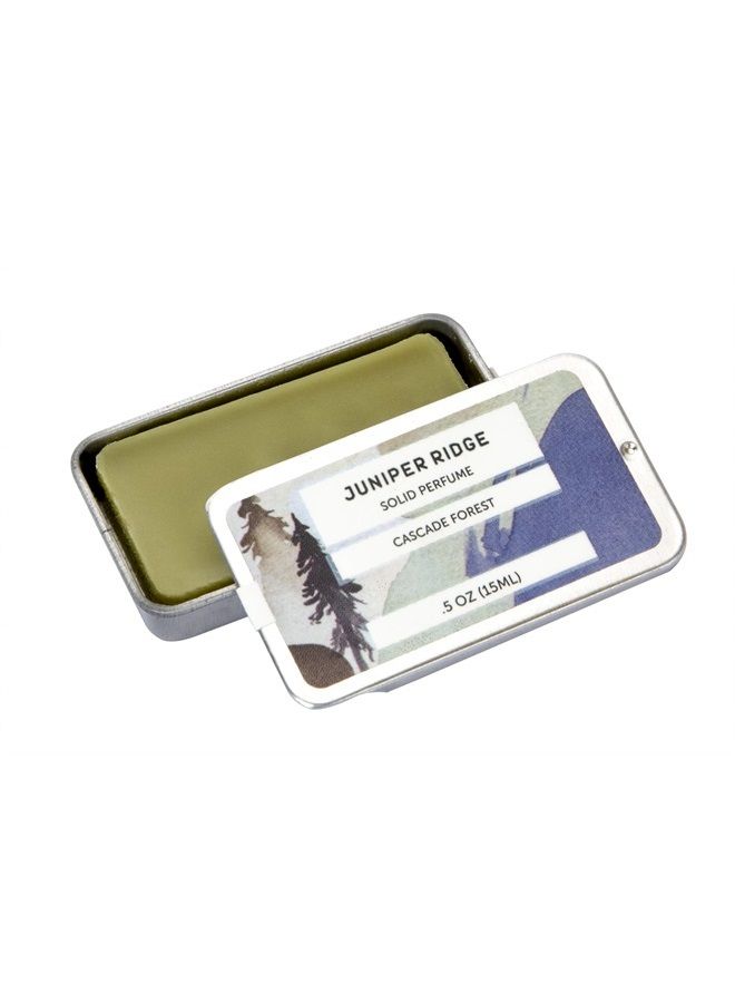 Juniper Ridge Redwood Mist Solid Perfume | Wild-Harvested Essential Oil Blend | Unisex Fragrance | Travel Friendly | 0.5 Oz Tin - Image 1