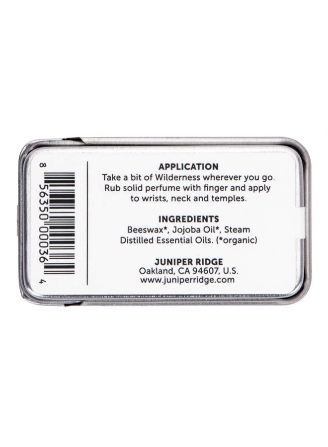 Juniper Ridge Redwood Mist Solid Perfume | Wild-Harvested Essential Oil Blend | Unisex Fragrance | Travel Friendly | 0.5 Oz Tin - Image 2