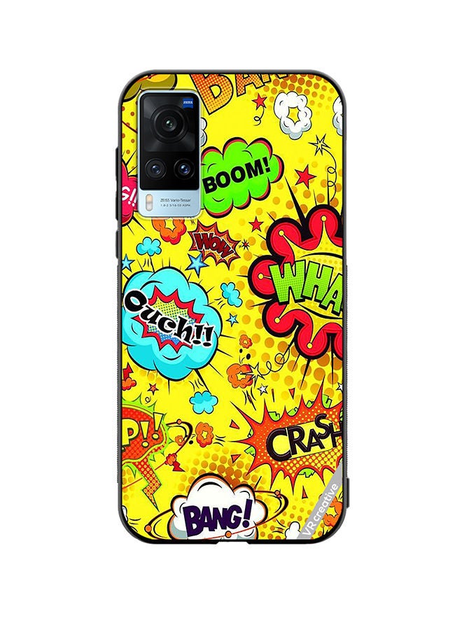 VR CREATIVE Protective Case Cover For Vivo X60 Multiple Stickers Design Multicolour - Image 1