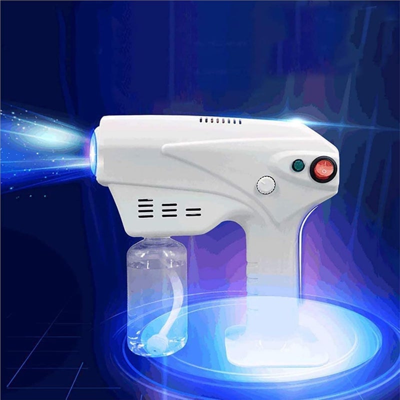 Portable Nano Steam Gun Hair Care Nano Hydration Sprayer Hair Hot Dyeing Care Blue Micro Mist Machine Spray Gun Facial Steamer Trigger - Image 1