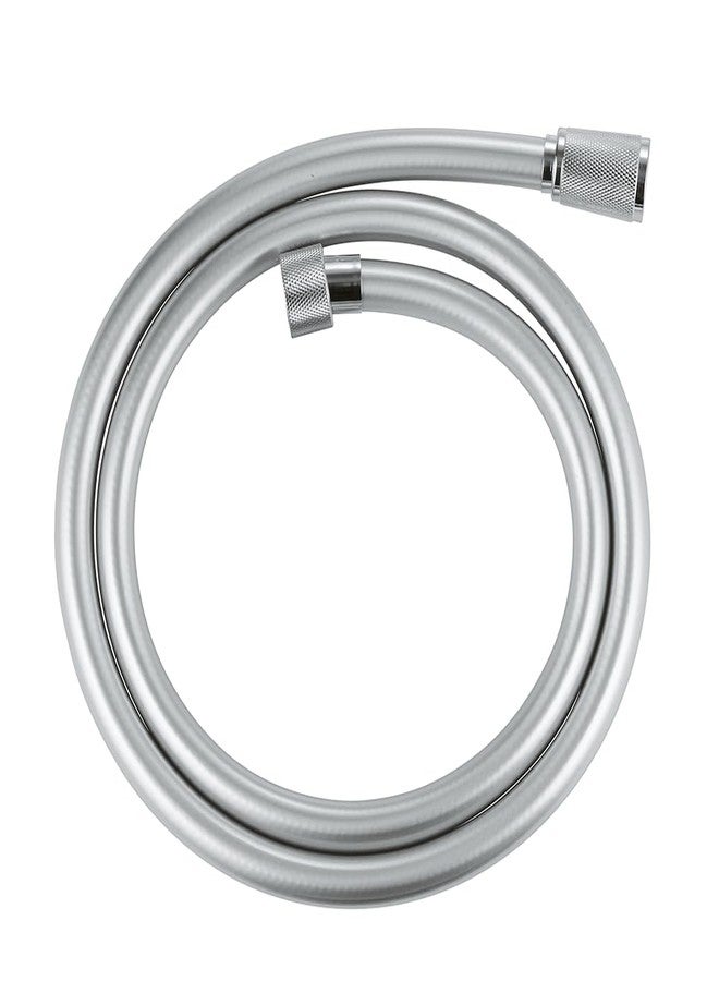 جروهي خرطوم دش Grohe Silverflex بطول 1.25 متر | طول 125 سم | تصميم مقاوم للالتواء والانثناء | وصلة عالمية لحنفيات الدش، وبخاخات النفث، والدش اليدوي | ضمان لمدة عامين | طلاء كروم | 28362001 - Image 1