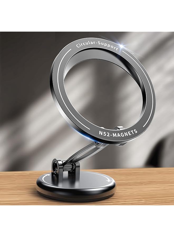 S-TOP Magnetic Car Phone Holder, Strong 360° Adjustable Mount for Dashboard, compatible with iPhone 16 15 14 13 12 Series and all Samsung Smartphones - Image 1