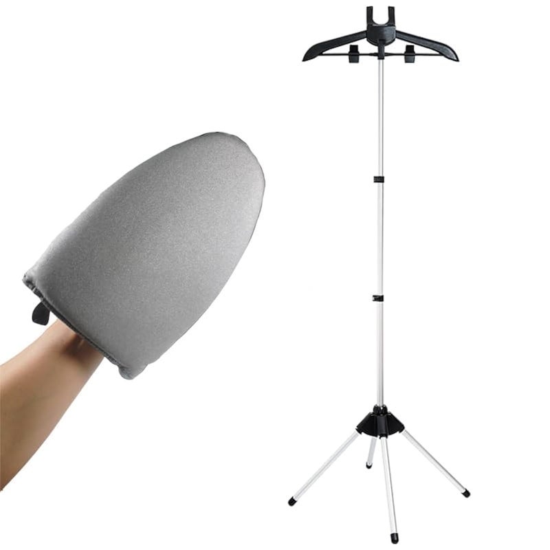 TONINT قفازات كي الملابس TONINT ومكواة بخار محمولة وحامل ملابس قفازات كي رمادية 95x6x12 بوصة