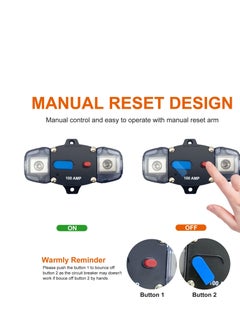 300A Circuit Breaker with Manual Reset Button, 12-48 Volt DC Self Recovery Inline Fuse Inverter for Automotive, RV, Marine, Boat - pzsku/ZDE8521404A3FE762556BZ/45/_/1725342822/45bdd13d-67ad-4158-aeb7-3d84c8285ac5