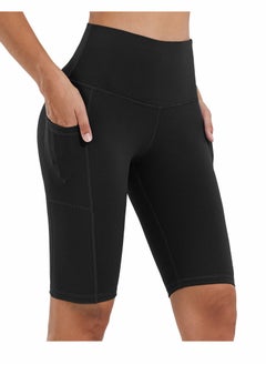 Women's High Waisted Biker Shorts Biker Shorts for Women High Waisted Tummy Control Soft Shorts for Yoga, Running, Workout Athletic L yards