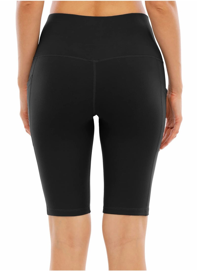 Excefore - Women's High Waisted Biker Shorts Biker Shorts for Women High Waisted Tummy Control Soft Shorts for Yoga, Running, Workout Athletic L yards - Image 1