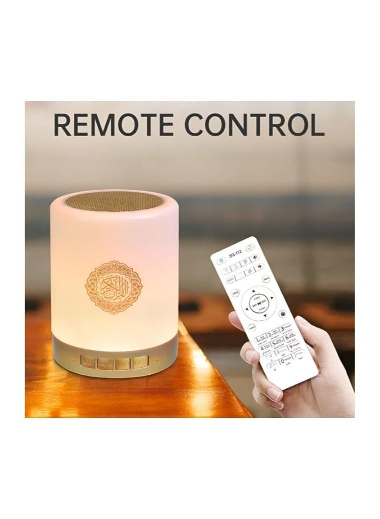 أوريجنال مكبر صوت محمول للقرآن مزود بمصباح يعمل باللمس أبيض ويعمل بالبلوتوث وبالتطبيق وبالريموت الخاص به - Image 4