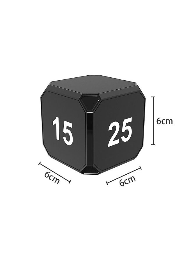 Cube Timer Gravity Sensor Rotating Timer Squre Work Out Custom with LED Screen Vibrate and Sound Alarm Silent Operation  5/15/25/45 Minutes for Kids Kitchen Time Management Tool