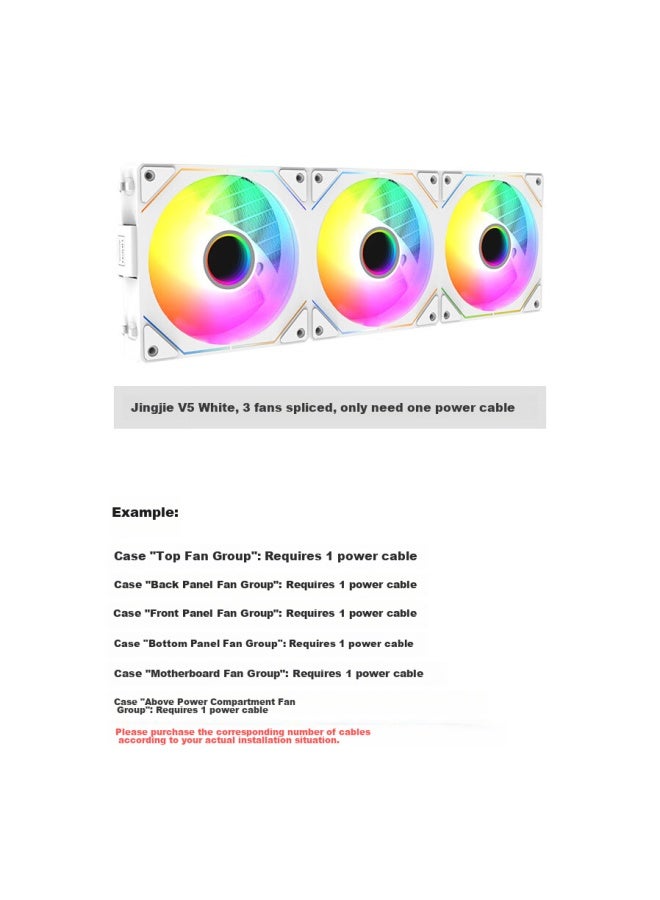 Sama Jingjie V5 Fan, Black Power Cable, Fan Power Cable/clamp Design - Image 3
