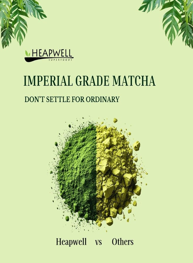 heapwell_superfoods Heapwell Superfoods Imperial First Harvest Matcha Green Tea Powder, AAA Ceremonial Grade, 30g, Sourced from Uji Kyoto - Image 3