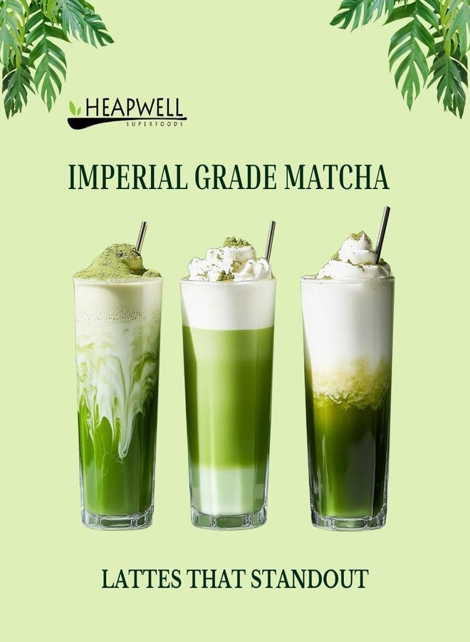 heapwell_superfoods Heapwell Superfoods Imperial First Harvest Matcha Green Tea Powder, AAA Ceremonial Grade, 30g, Sourced from Uji Kyoto - Image 5