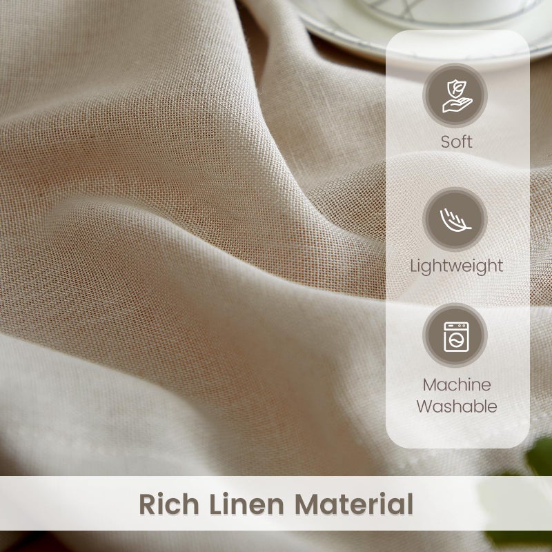 دريمينج كاسا ستائر كاسا كاسا من أجل غرفة المعيشة شبه مطلقة للترشيح الستائر 72 بوصة طويلة 2 لوحات جيب غرفة نوم الستائر بوهو محايدة مع الظهر بياضات التبويب الخلفية W52 x L72 - Image 2