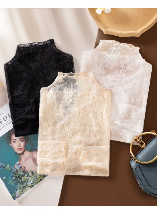 Modal Elegant Ultra-Thin Lace Blouse For Women, Trendy Top For Spring And Summer 2025 - Image 1
