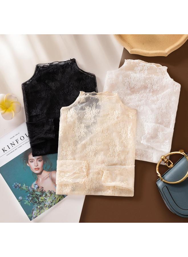 Modal Elegant Ultra-Thin Lace Blouse For Women, Trendy Top For Spring And Summer 2025 - Image 2