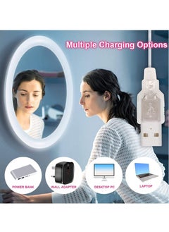ELTRAZONE Mirror Lights Vanity Lighting 10 LED Bulb Make up Decoration Lights Hollywood Style 16 Modes Color Changing Lights for Home Bedroom Bathroom Dressing Room（USB Powered, RGBW)  - Image 3