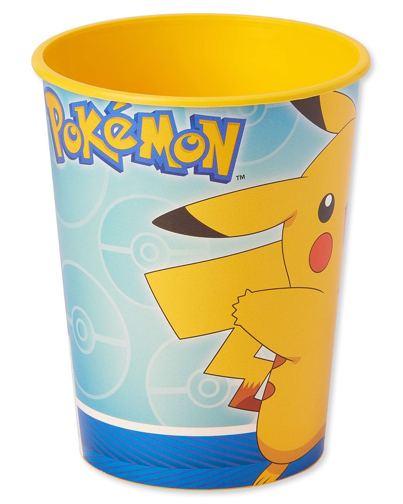 American Greetings Pokemon Party Supplies 16 oz Reusable Plastic Cups 12Count