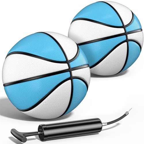 Uladis 2 Pack Pool Basketball Choose Between Size 3 and Size 6 Waterproof Ball with AntiSlip Grip Sturdy for Swimming Pool Basketball Hoops Games - Image 1