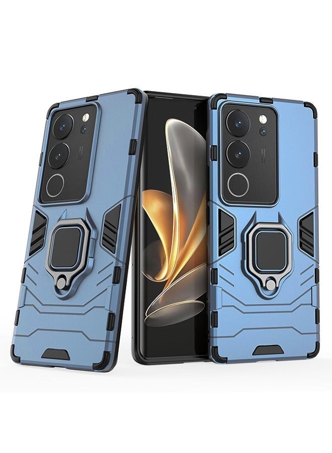 X-level Phone Case Cover Compatible with VIVO V29 5G/V29Pro/S17/S17Pro/S17T with Magnetic Car Mount Ring Holder Kickstand & Shockproof Military Grade Drop Proof Protection Sturdy Bumper Protective Back Cover - Image 1