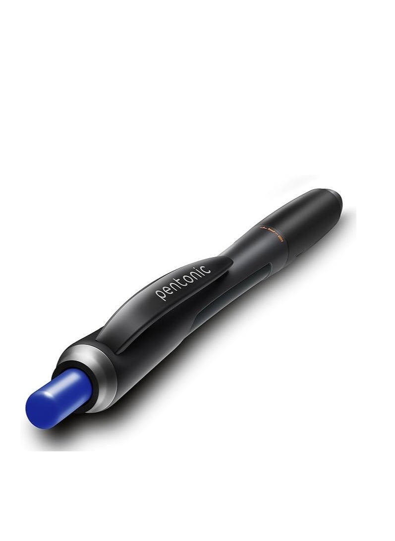 Pentonic Ball Pen Blister Pack | Tip Size 0.7 mm | Retractable Mechanism With Black Matte Finish Body | Smart Grip For Fast Writing Experience | Blue Ink, Pack Of 3  - Image 3