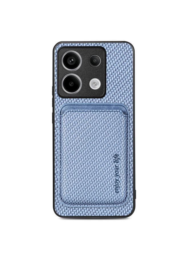 Case For Xiaomi Redmi Note 13 Pro Carbon Fiber Leather Card Magnetic Phone Case