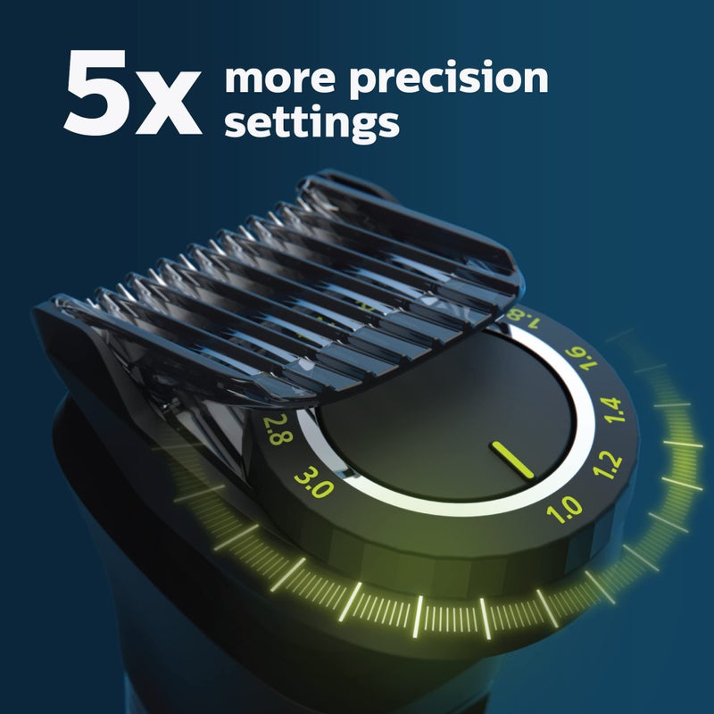 Norelco New Philips Multigroom Series 9000-21 Piece Men's Grooming Kit for Beard, Body, face, Nose, Ear Hair Trimmer w/Premium Storage case, MG9510/60 - Image 3