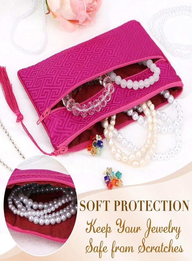 كيلوفلاي، طقم مكون من قطعتين من الحرير الصيني المزخرف، مع جيبين بسحاب وشرابة، حقيبة مجوهرات، حقيبة هدايا. - Image 4