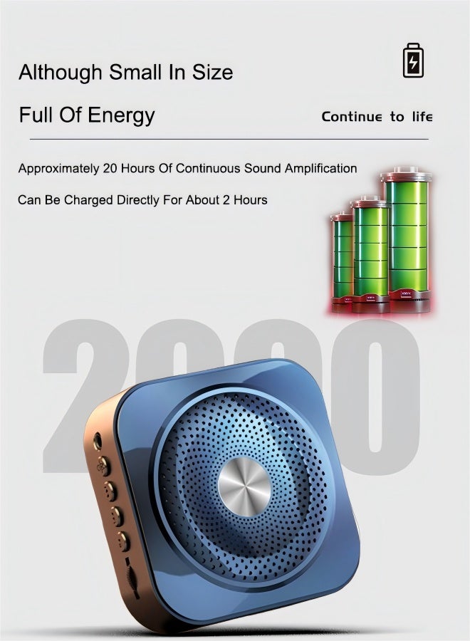 Portable Voice Amplifier Wired Microphone and Speaker, Support U Disk and TF Card,Personal Microphone Speech Amplifier, Loudspeaker for Teachers, Tour Guides/Coaches Metting/Yoga/Fitness,Black - Image 4