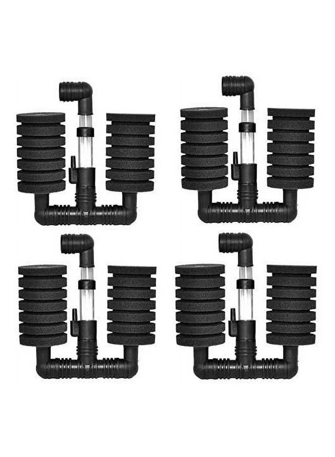 AROAQ Bio Sponge Filter for Betta Fry Aquarium Fish Tank Up to 30 Gal each Double Sponge Design 4 -Pack - Image 1