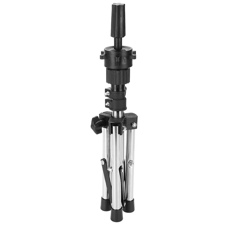 Widely used design Mannequin Head Tripod Stand, Adjustable Tripod Stand Holder for Hair Salon Cosmetology Hairdressing Training Cosmetology Doll Head Support Silver Home & professional compatible - Image 1