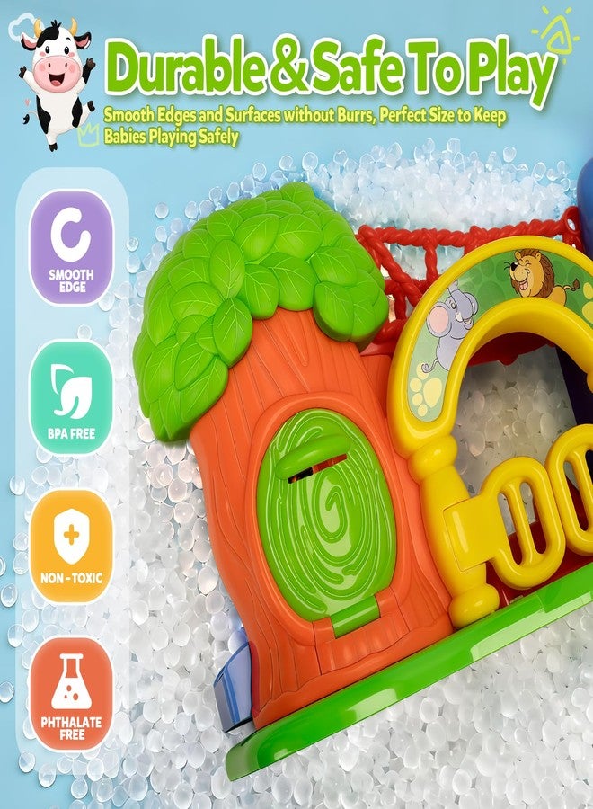 BAYSING Toys for Toddler 1, 2, 3 Year Old Boy and Girl, Zoo Animal Slide Playset with 4 Animal Cars, Open-Ended Interactive Toy for Cultivate Imagination, Gifts for 12-18+ Months Kids - Image 4