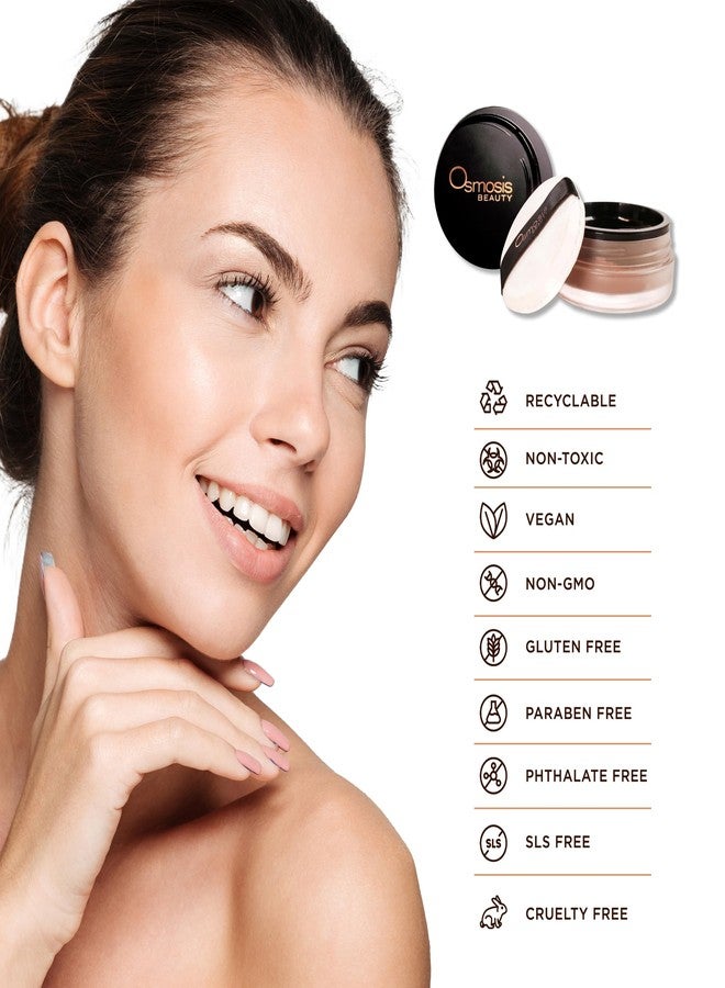 Osmosis Voila Finishing Loose Setting Powder Makeup, Oil Absorption Balanced with Hydration, Flawless Blurring Powder For All Skin Types - Translucent, 0.23 Oz - Image 5