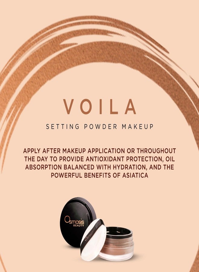Osmosis Voila Finishing Loose Setting Powder Makeup, Oil Absorption Balanced with Hydration, Flawless Blurring Powder For All Skin Types - Translucent, 0.23 Oz - Image 2