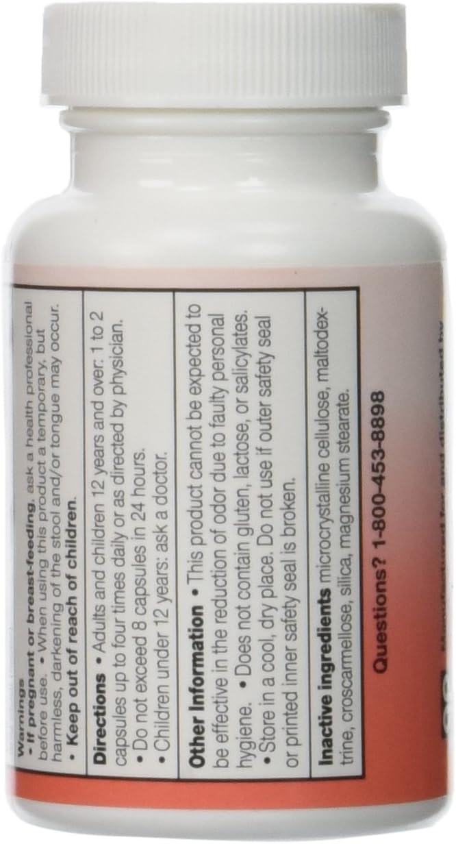 DEVROM 200mg Capsules - Internal Deodorant for Flatulence and Stool Odor Control - 100 Capsules - Image 2