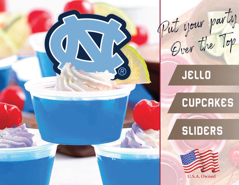 PartyKandy North Carolina Tar Heels Cupcake Toppers (24 Pcs) University of North Carolina Party Supplies for Football  Birthday Gift  UNC Graduation Party Decorations (UNC Tar Heels) - Image 4