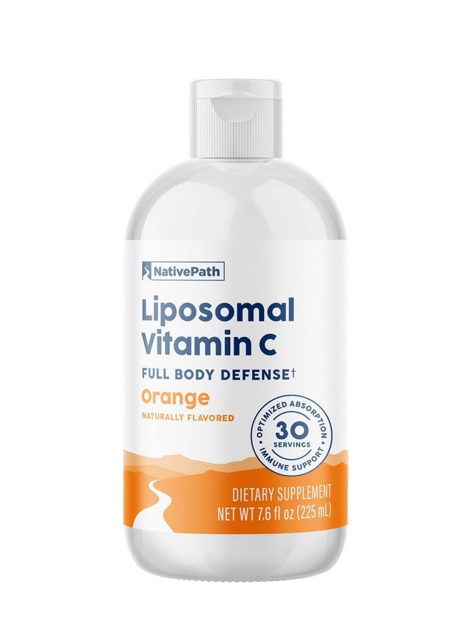 NativePath Liposomal Vitamin C 500mg with Amla Extract - High Absorption Immune Support Supplement - Orange Flavor, 30 Servings - Image 1