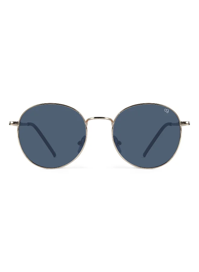 Woggles UV- Protected Golden Round Sunglasses