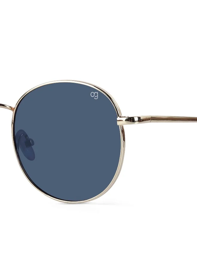 Woggles Rigel Golden Round Sunglasses