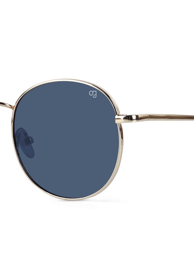 Woggles Rigel Golden Round Sunglasses  - Image 2