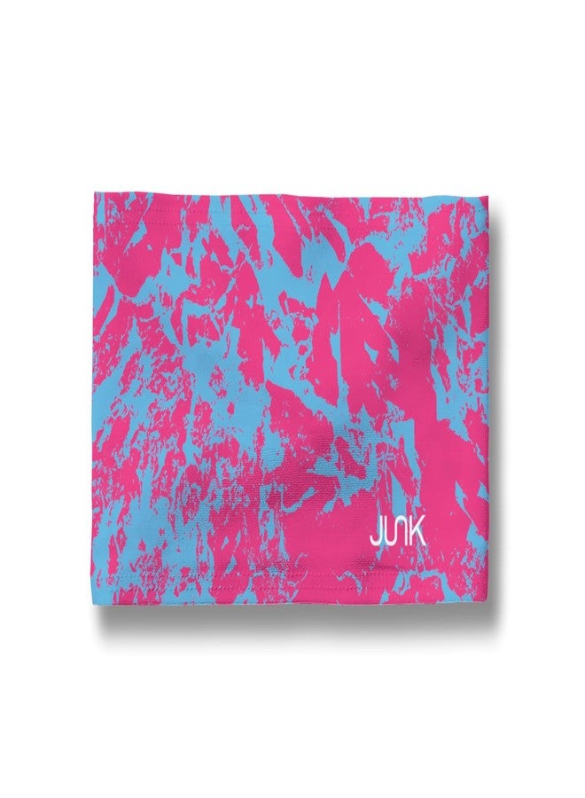 JUNK Brands Big Bang Lite Headband - Moisture-Wicking, Performance Fabric, Non-Slip, Sports Sweatband for Men & Women - One Size - Bubblegum Blue - Image 3