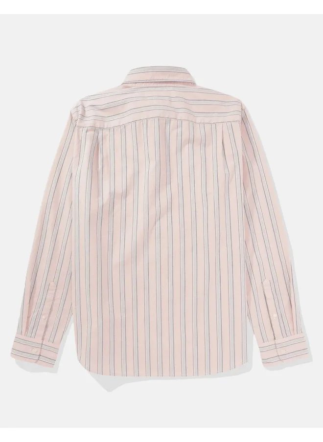 American Eagle Stripe Detail Regular Fit Shirt