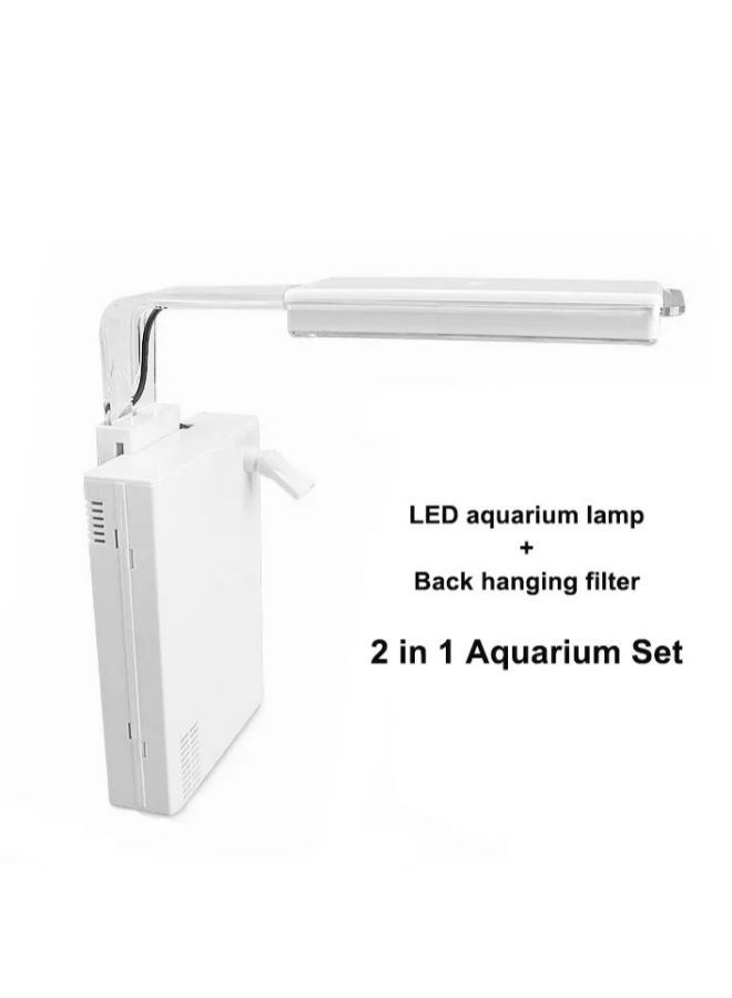 SOBO B&K SOBO LED Lamp Back Hanging Filter 2 in 1 Aquarium Fish Tank Equipment - Image 2