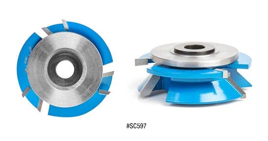 Amana Tool - SC587 Carbide Tipped 3-Wing Beveled Reversible Stile & Rail 2-13/32 Dia x 1 x - Image 5