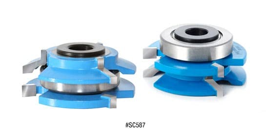 Amana Tool - SC587 Carbide Tipped 3-Wing Beveled Reversible Stile & Rail 2-13/32 Dia x 1 x - Image 4